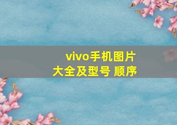 vivo手机图片大全及型号 顺序